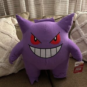 Nintendo Pokemon Gengar Toy Factory Stuff Toy 14" 2021 Game Freak/Not soft plush